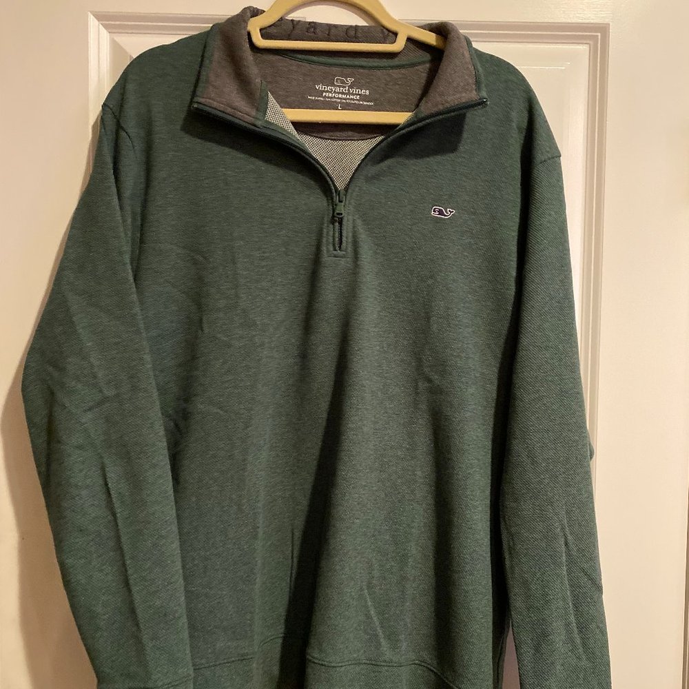 Men's Vineyard Vines Performance Quarter-Zip Sweater